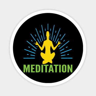 Meditation Mindset Yoga Magnet